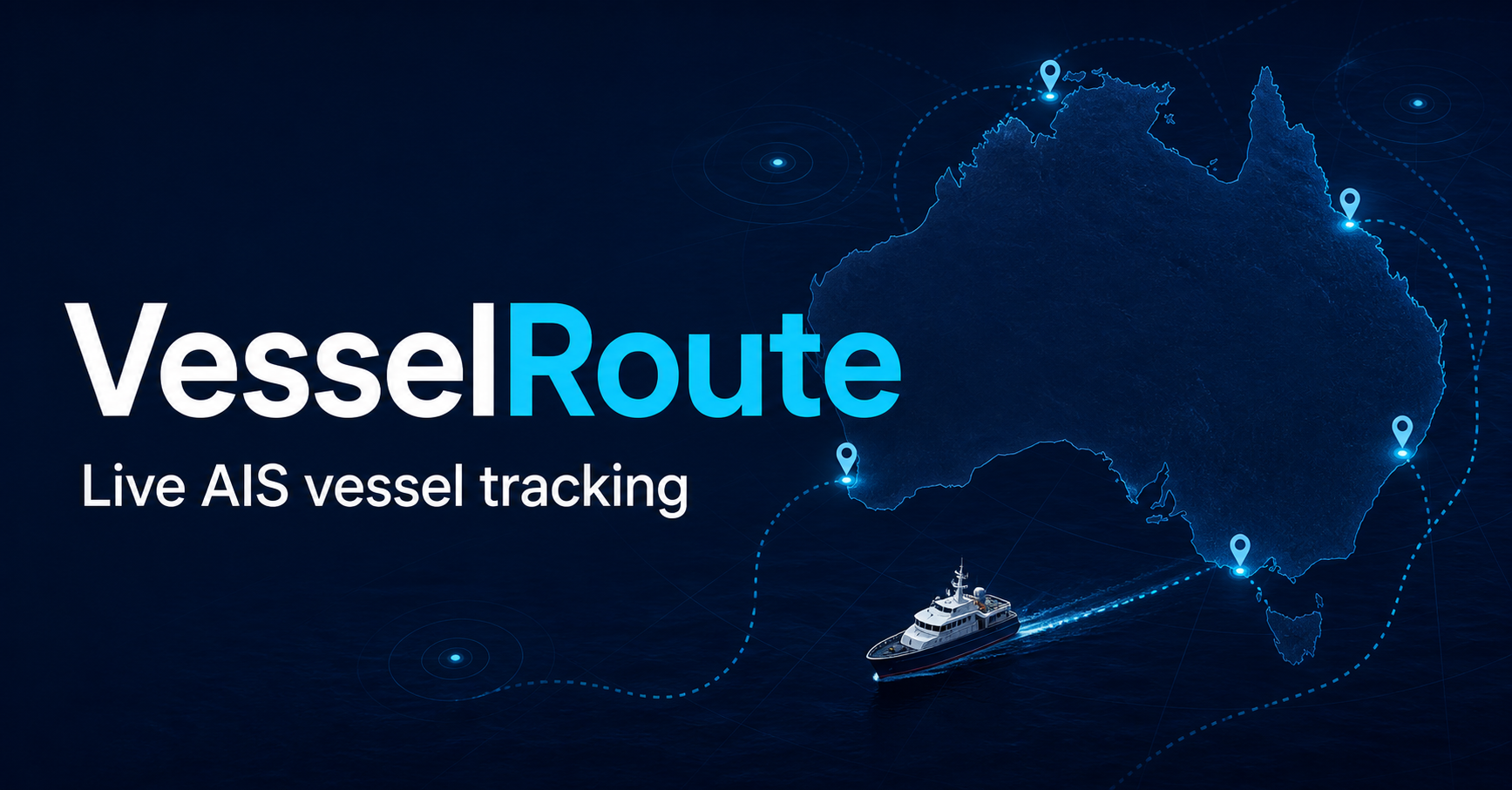 VesselRoute live AIS vessel tracking map